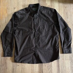 Eddie Bauer Men's Green and Red Checkered Shirt size XL